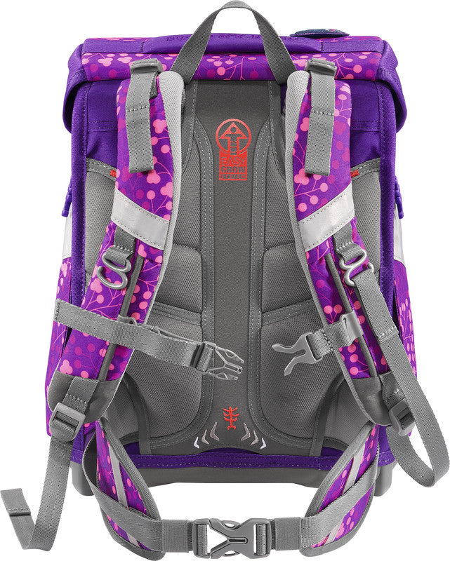 Step by Step Schulrucksack-Set SHINE – 5-teilig – Butterfly Night Ina – 28,0×37,0×20,0 cm