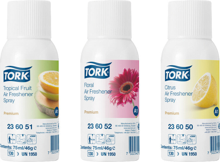 Tork Nachfüllung Floral – 75 ml, für Tork Lufterfrischer A1 System
