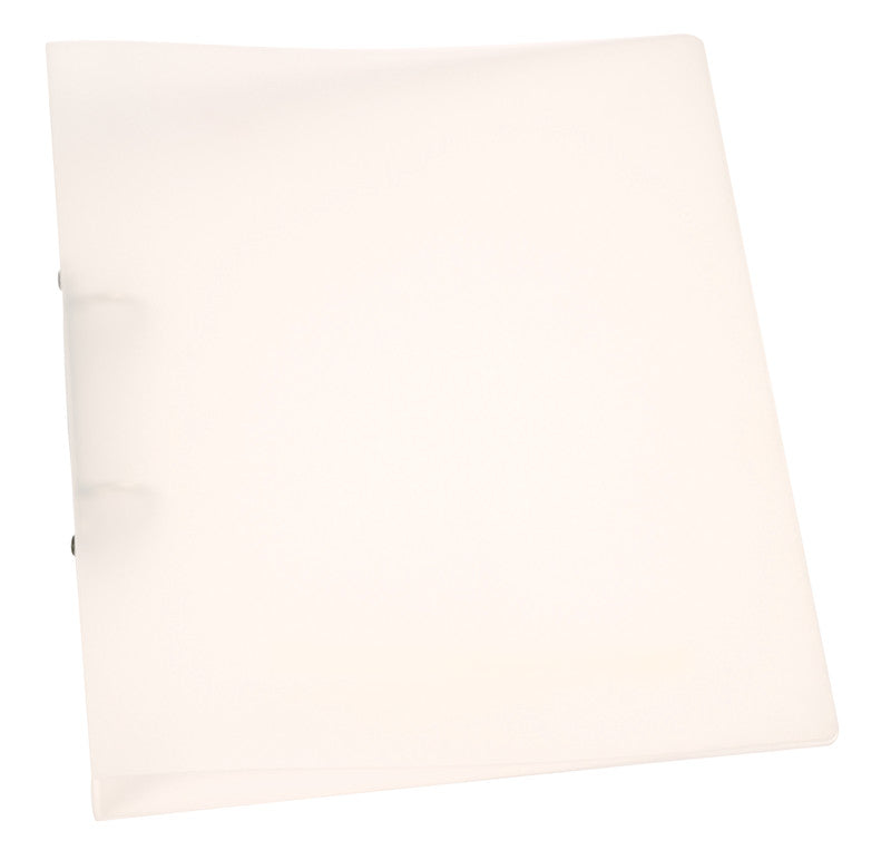 Q-connect Zeigebuch – A4 Hochformat – 2-Ring, Ø 25 mm, Rücken 30 mm – Transparent, Kunststoff