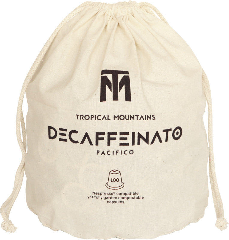 Tropical Mountains Kaffeekapseln Pacifico Decaffeinato – für Nespresso – Intensität 6/12 – Bio, Fairtrade – 10