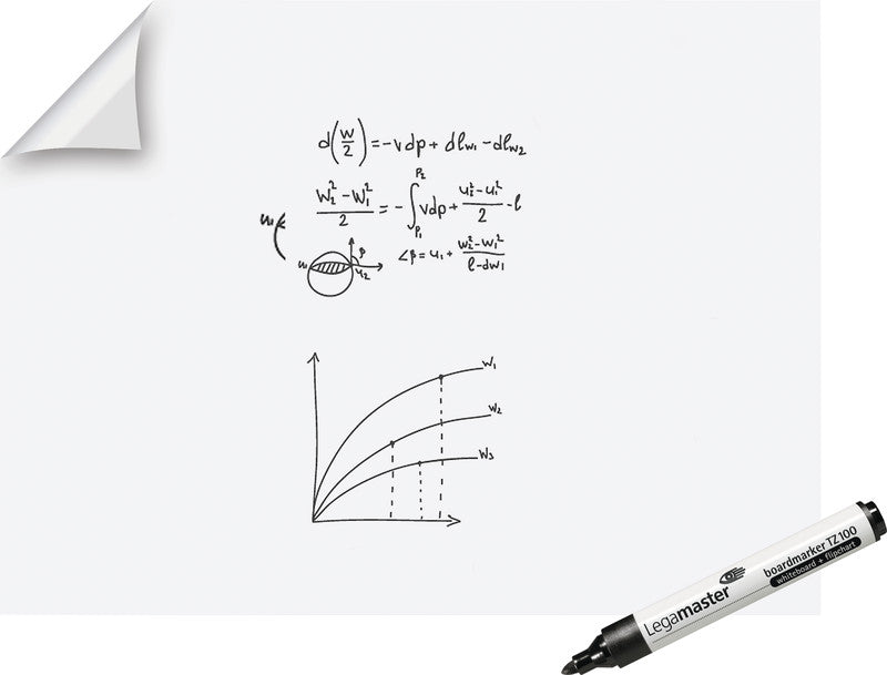 Legamaster Whiteboard – 120 × 90 cm, Wandmontage, inkl. Stift – 15-teilig