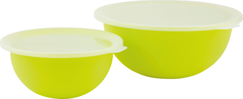 Rotho Schüssel Caruba – 4,8 l, 32,2 × 30,5 × 13,3 cm, Kunststoff, Weiss, mit Deckel, spülmaschinenfest, BPA-frei