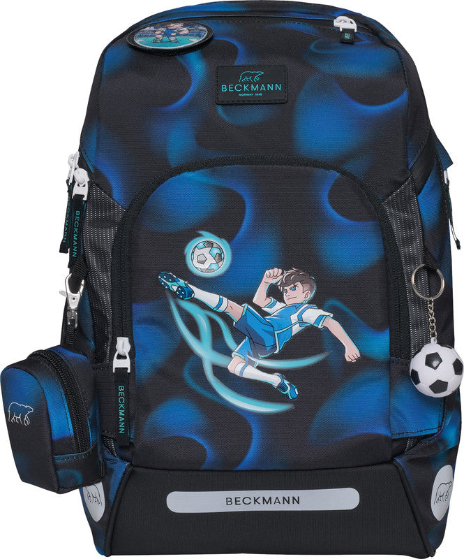 Beckmann Schulrucksack Active Air Flx – Magic League – B 26,0×H 39,0×T 22,0 cm – recycelte Materialien