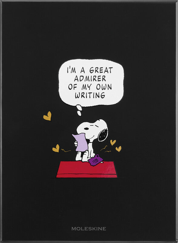 Moleskine Notizbuch Limited Edition PEANUTS, liniert, Leimbindung, Hardcover, 176 Seiten, 100 g/m² – blau