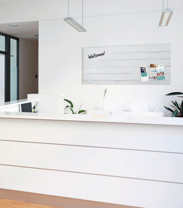 Sigel Whiteboard – 130 × 55 cm, Glas, matt, magnetisch, Wandmontage, inkl. SuperDym Magnetwürfel