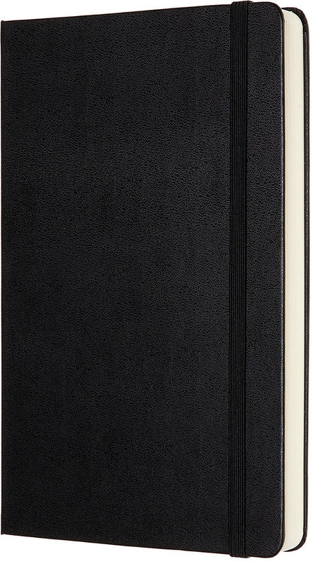 Moleskine Notizbuch, 130 × 210 mm, blanko, Leimbindung, Hardcover, 400 Seiten, 70 g/m² – schwarz