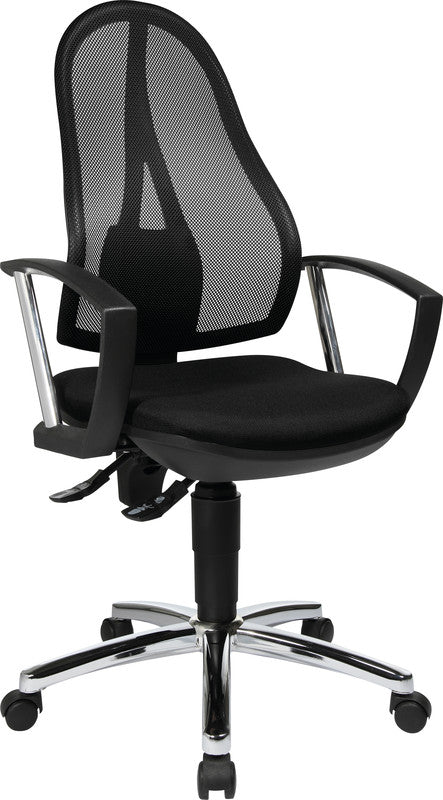 Topstar Bürostuhl Open Point P Plus – Sitzhöhe 43–51 cm, 110 kg, Schwarz