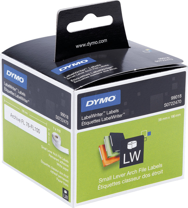 DYMO Etiketten, 50 mm × 12 mm, weiss, Papier, permanent, für LabelWriter 310, 320, Turbo 330 und andere
