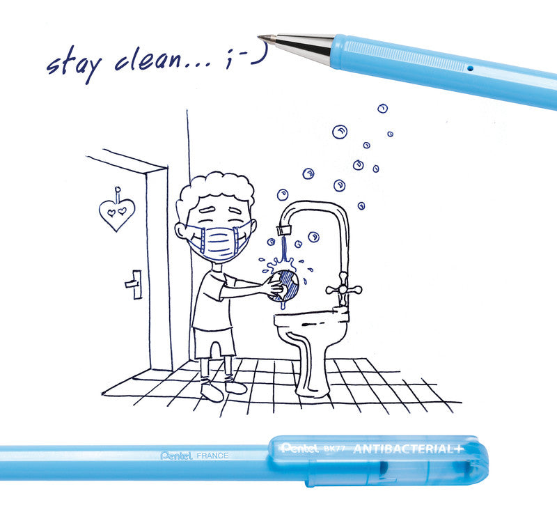 Pentel Kugelschreiber – Blau, Kunststoff