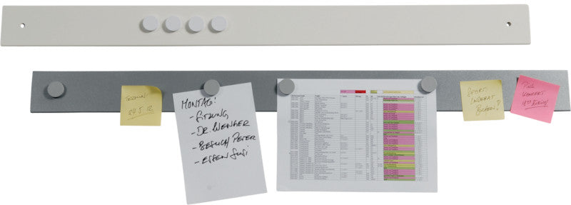 Berec Magnetleiste – 1 m × 80 mm, weiss, wiederablösbar