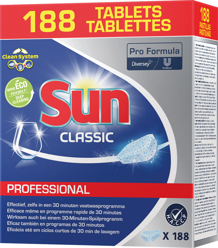 Sun Pro Formula Spülmaschinentabs Classic Professional – 188 Tabs