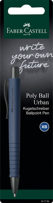 Faber-Castell Kugelschreiber – sortiert (stein grau, blau und schwarz), Kunststoff