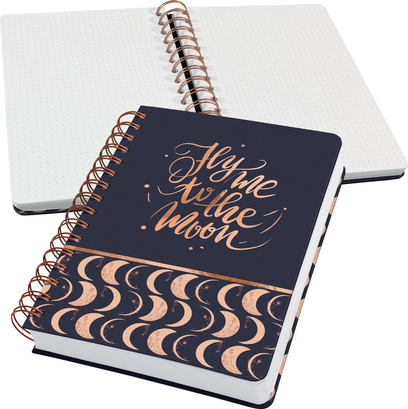 Sigel Spiralbuch JOLIE, Spiralbindung, Hardcover, 240 Seiten, perforiert, 120 g/m² – mehrfarbig