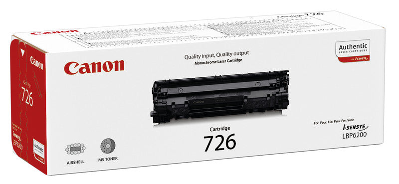 Canon Toner 726 – schwarz, 2100 Seiten