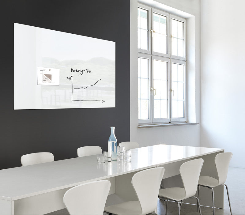 Sigel Whiteboard – 180 × 120 cm, Glas, magnetisch, Wandmontage