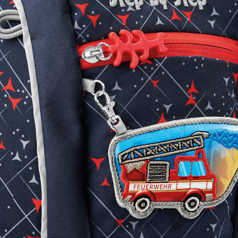Step by Step Kindergartenrucksack-Set Mini – 2-teilig – Fire Truck Finn – 20,0 × 30,0 × 11,0 cm