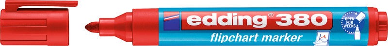 Edding Flipchart-Marker 380 – Rundspitze 1-5 mm – Rot – Nachfüllbar