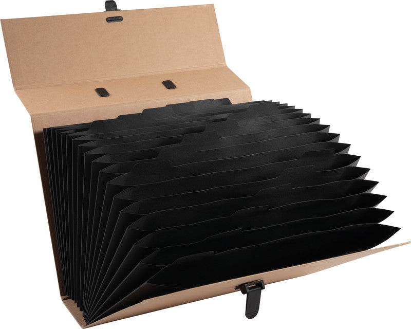 Exacompta Sammelmappe, für A4, Karton, braun, mit Lasche