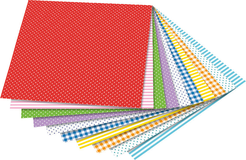 Folia Faltblätter, Basic intensiv – 150 × 150 mm – 80 g/m² – sortiert – 50 Blatt