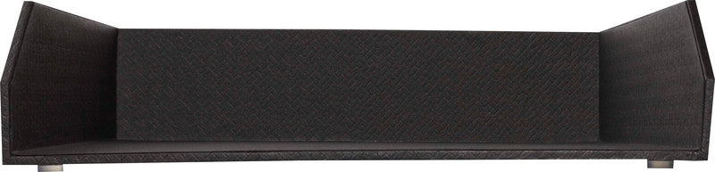 Exacompta Briefkorb – Karton, für A4+, stapelbar, glatt, schwarz, B 260 × H 130 × T 337 mm