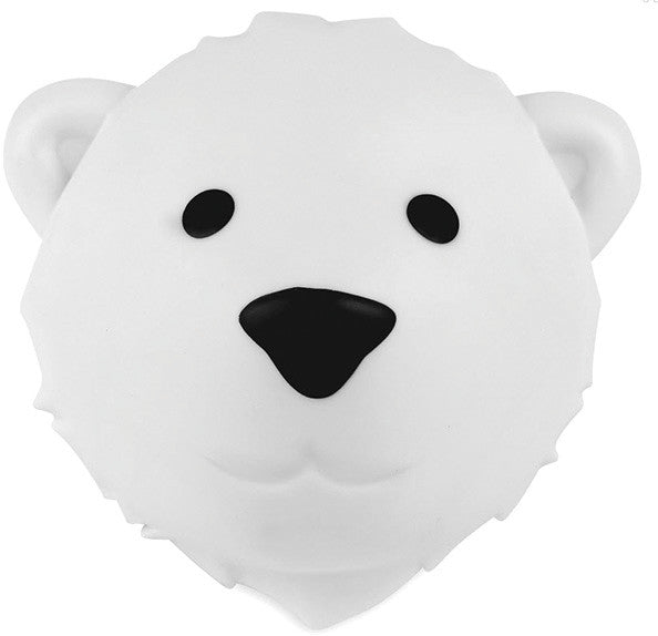 Nachtlicht Eisbär Björn – Batterien inkl., mit Wandbefestigung, 16×16×10 cm – Weiss