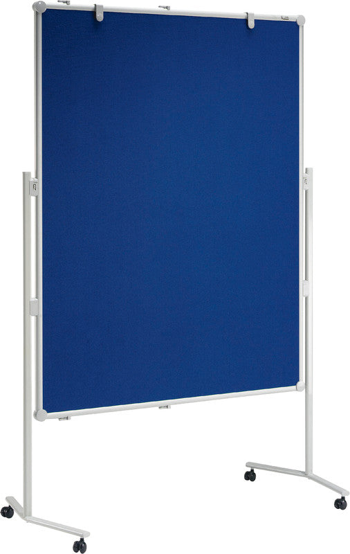 MAUL Pinnwand – Filz, Alurahmen – 120 × 150 cm, Blau