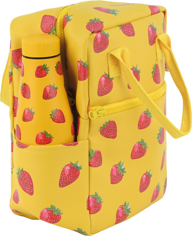 Estia Lunchbag – isoliert, Reissverschluss, Flaschenhalter innen & aussen – 7 l – mehrfarbig – Baumwolle – B