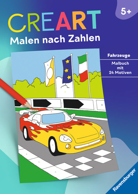 Ravensburger Malen nach Zahlen Malbuch, Karton, 21 × 29,5 cm, Mehrfarbig, ab 5 Jahren