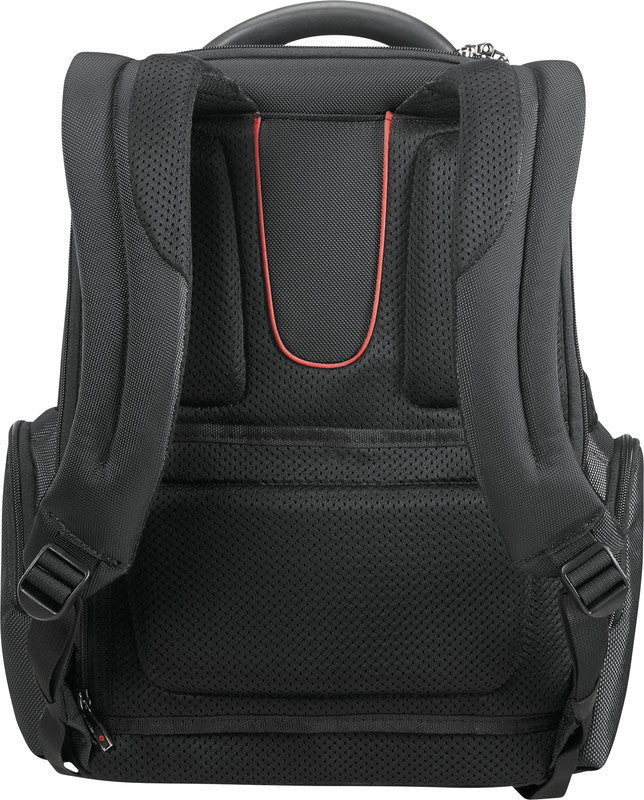 Samsonite Pro-DLX 5 3V Notebook-Rucksack – 20 l, RFID-Fach, Aufsteckfunktion, Nylon, Schwarz