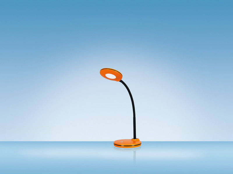 Hansa LED-Tischleuchte Splash – Touchfeld, Schwanenhals, 3-stufig dimmbar