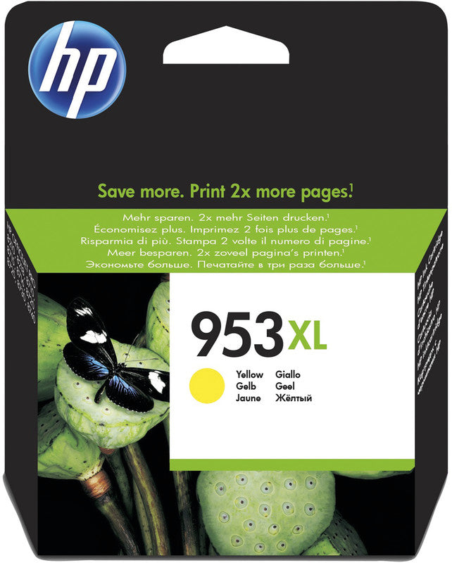 HP Tintenpatrone 953XL, Gelb, XL, 1'450 Seiten – für OfficeJet Pro 8710/8720/8730 u. a.
