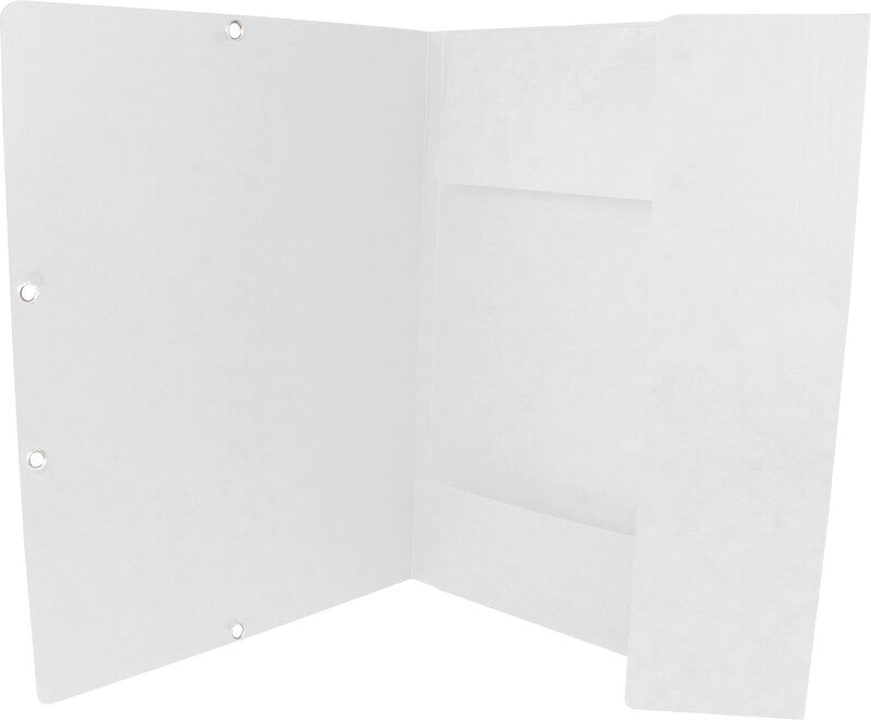 Q-CONNECT Sammelmappe, für A4, Karton, creme, mit Gummizug