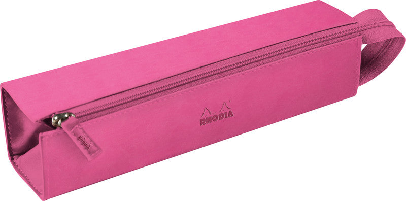 Rhodia Hartschalenetui, leer – fuchsia – Kunstleder – 23,0 × 5,0 × 5,0 cm