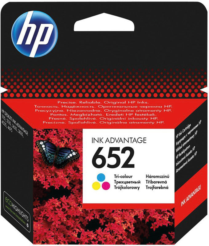HP Tintenpatrone 652, 200 Seiten – für verschiedene Inkjetdrucker