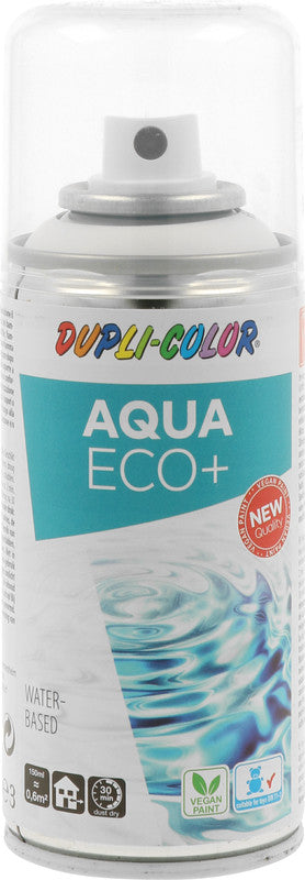 Dupli-color Aqua Eco+ – Farbspray – Reinweiss, Matt, 150 ml, für Fast Alle Oberflächen (Auch Styropor)