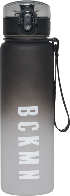 Beckmann Trinkflasche – 6,5 dl – Kunststoff (Tritan), Druckverschluss, auslaufsicher – Black Gradient