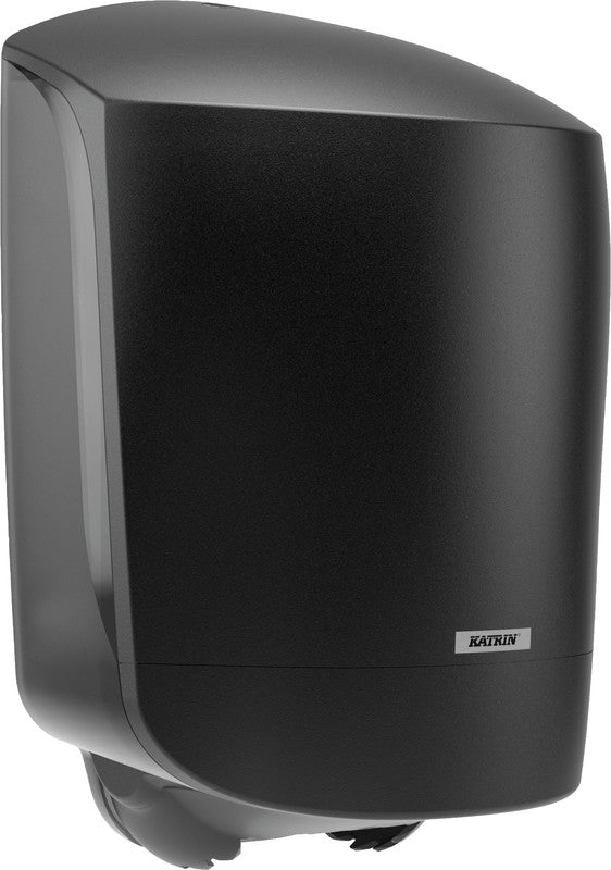 Katrin Handtuchrollenspender Inclusive M schwarz – für Handtuchrollen mit/ohne Hülse – 263 × 403 × 240 mm