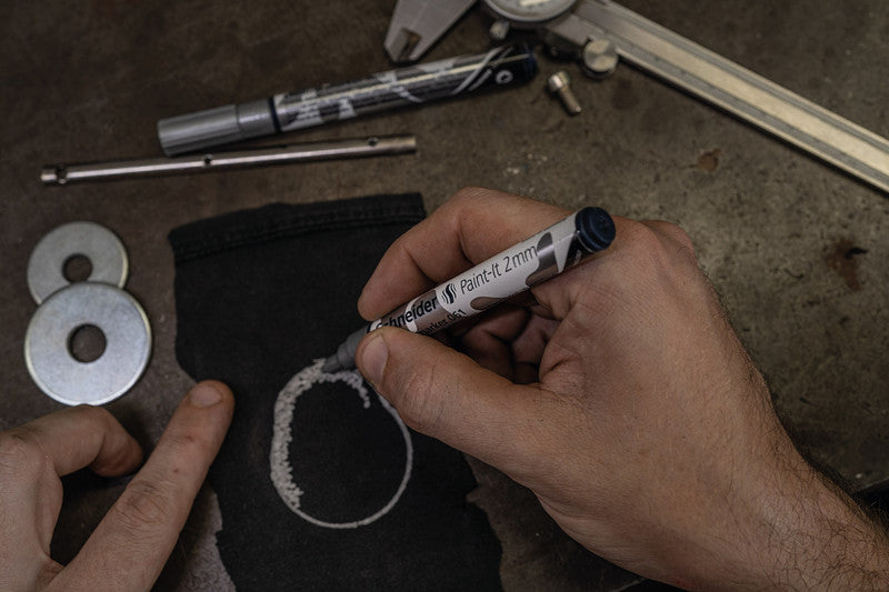 Schneider Schreibgeräte Schneider Paint-It Paint Marker – Rundspitze 0,8–2 mm – Chrom, 2er-Set