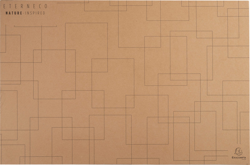 Exacompta Schreibunterlage Eterneco – Geometrie – 585 × 385 mm – Karton, ohne Weichmacher