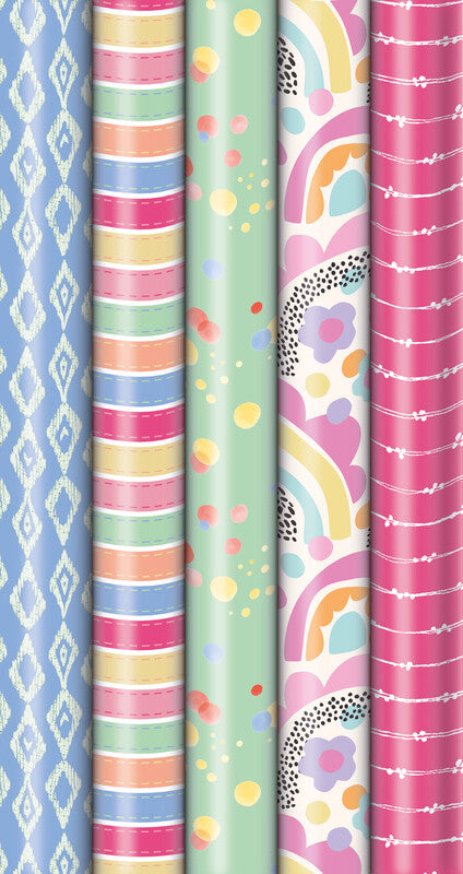 Zoewie Geschenkpapier Rolle – Candy Shop – gestrichenes Papier – 700 × 2000 mm