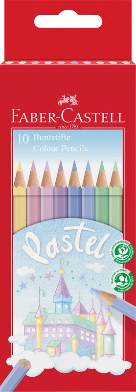 Faber-Castell Buntstifte Classic – 10 Farben, im Kartonetui, Ø 2,8 mm, sechskantig, FSC