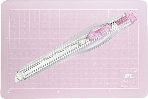 NT Cutter Werkzeugset iA-200 – 100 × 150 mm, Klingenbreite 9 mm, Länge 190 mm, inkl. 1 Klinge, Pink