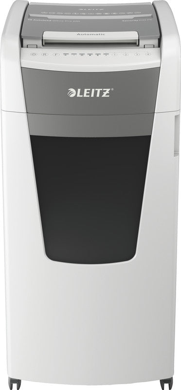 Leitz IQ Autofeed Office Pro – Aktenvernichter mit Autofeed 600 Blatt, DIN P-5, Mikroschnitt 2 × 15 mm, 110 l