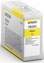 Epson Tintenpatrone T8504, Gelb, 80 ml – für Inkjetdrucker/Multifunktionsgeräte