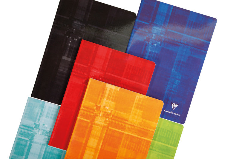 Clairefontaine Notizheft A4, liniert, Klammerheftung, Karton, 96 Seiten, 90 g/m² – farbig sortiert
