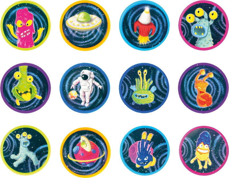 Trendhaus Motivstempel – Space Adventure, selbstfärbend, 12 Motive, sortiert