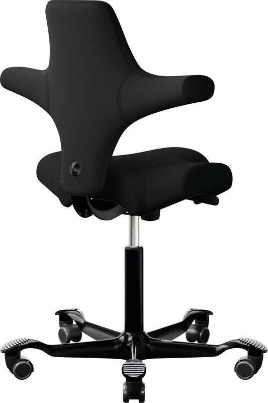 Hag Bürostuhl Capisco 8106 – Sitzhöhe 47–65,5 cm, 120 kg, Schwarz
