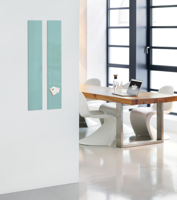 Sigel Whiteboard – 12 × 78 cm, Glas, magnetisch, Wandmontage, inkl. SuperDym Magnetwürfel, Montagesatz