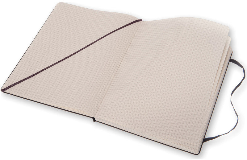 Moleskine Notizbuch Classic Collection, kariert, Leimbindung, Hardcover, 192 Seiten, 70 g/m² – schwarz