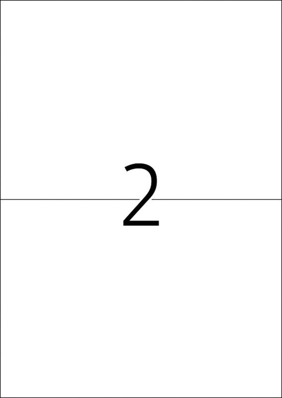 HERMA Drucketiketten, 210 mm × 148 mm, weiss, Folie, extra stark, 40 Blätter (80 Etiketten)
